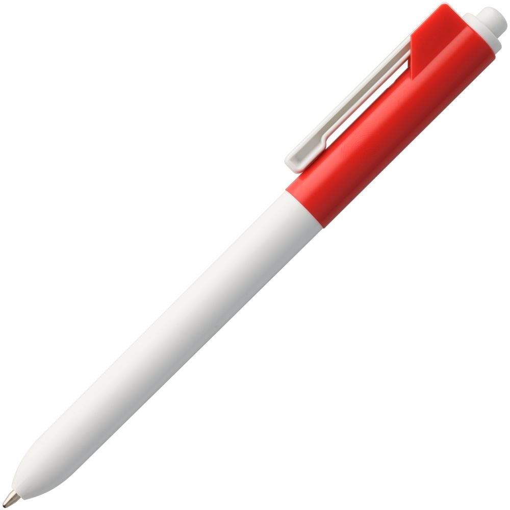 Ручка шариковая Hint Special, белая с красным, белый, красный, пластик