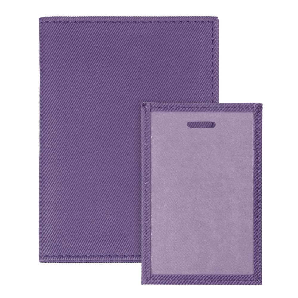 Обложка для паспорта Twill, фиолетовая, фиолетовый, пластик