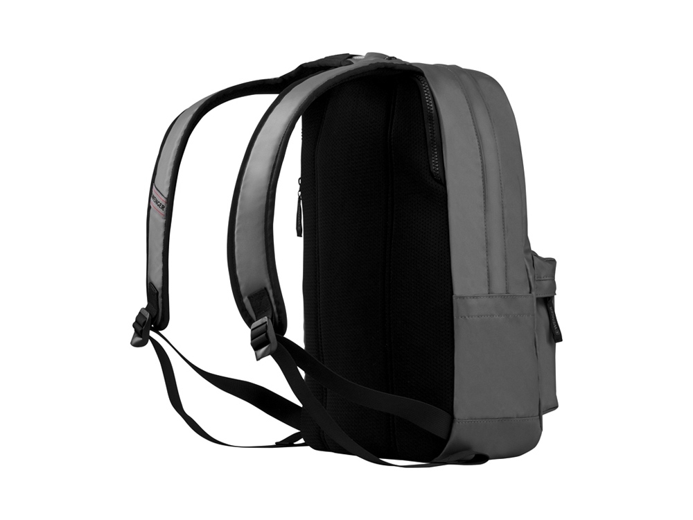 Рюкзак с отделением для ноутбука 14" и с водоотталкивающим покрытием, серый, полиэстер