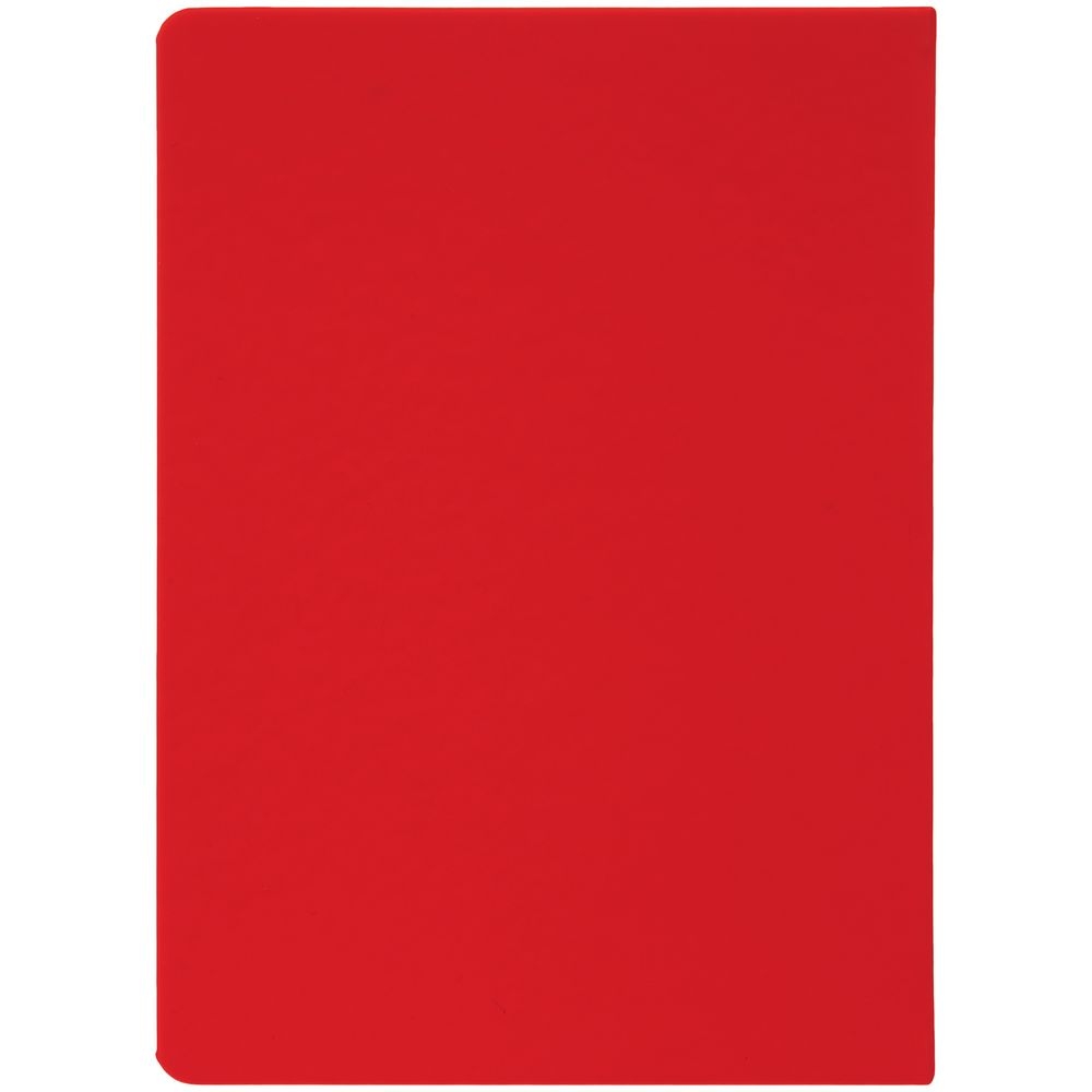 Ежедневник «История изобретений», недатированный, красный, красный, искусственная кожа; покрытие софт-тач