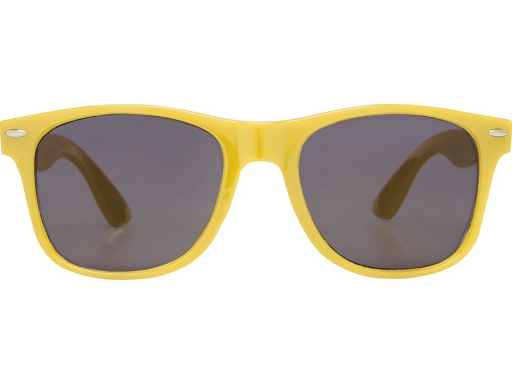 Солнцезащитные очки «Sun Ray» из переработанного PET-пластика, желтый, пластик