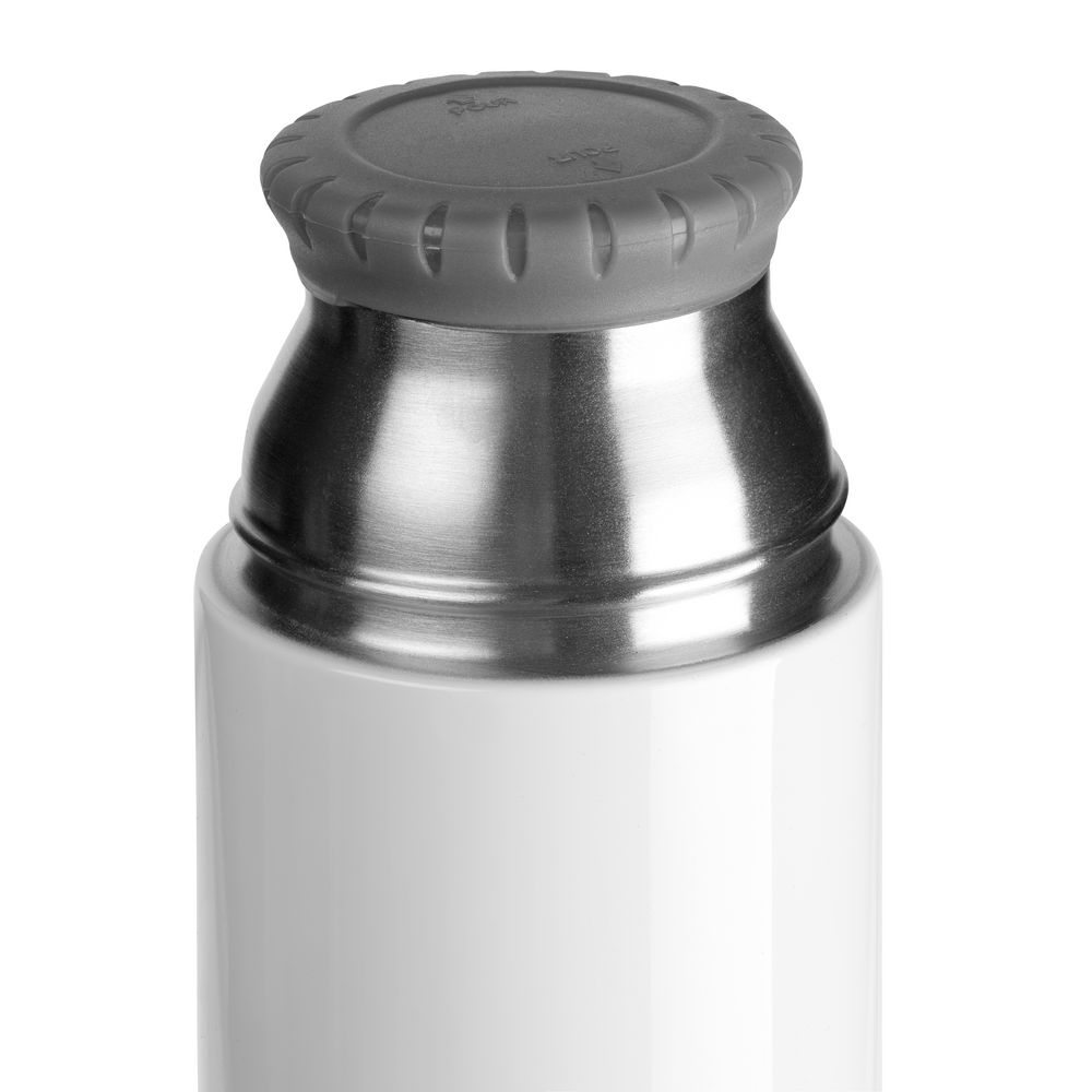 Термос Heater, белый, белый, корпус - нержавеющая сталь; крышка - пластик