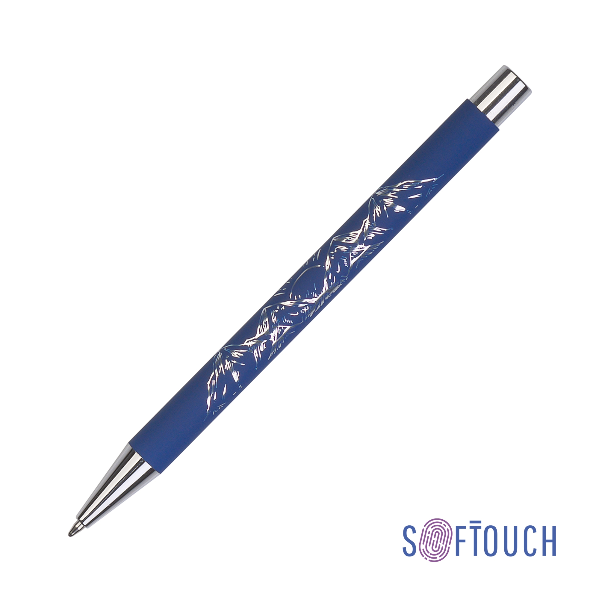 Ручка шариковая "Aurora", покрытие soft touch, синий