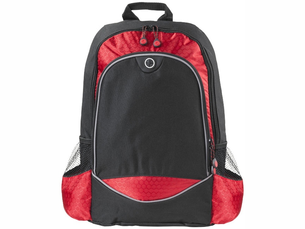Рюкзак «Benton» для ноутбука 15", черный, красный, полиэстер