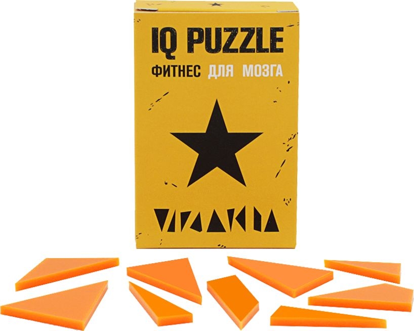 Головоломка IQ Puzzle, звезда с логотипом, материал оргстекло - цена от 299 руб