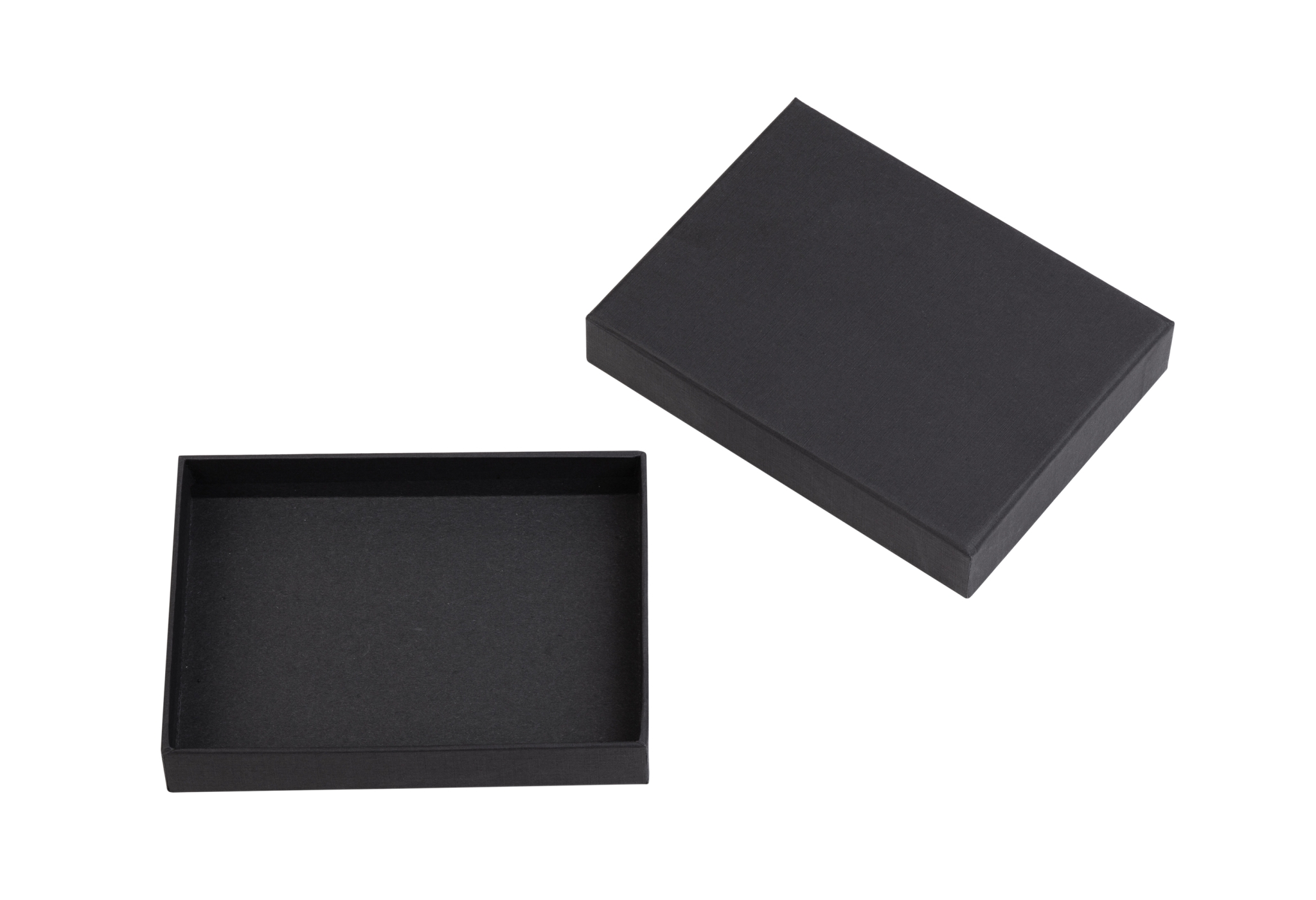 Подарочная коробка без ложемента (крышка-дно, 15,5 х 2,7 х 11,5 см), черный, картон