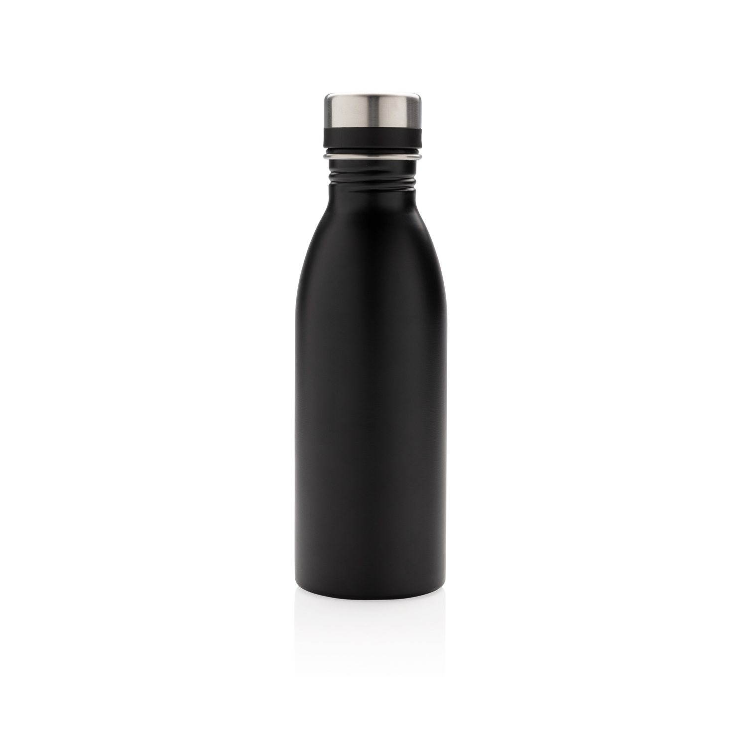 Бутылка для воды Deluxe из нержавеющей стали, 500 мл, черный, нержавеющая сталь