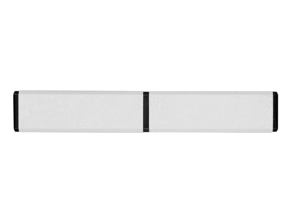 Футляр для ручки «Quattro», черный, белый, пластик, алюминий