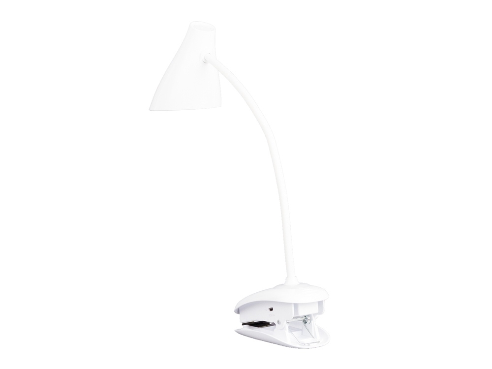 Настольная лампа «LED Clamp», белый, пластик