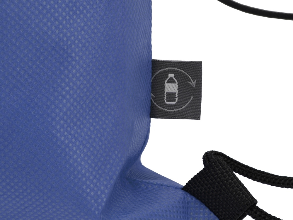 Рюкзак-мешок Reviver из нетканого переработанного материала RPET, синий, нетканый материал