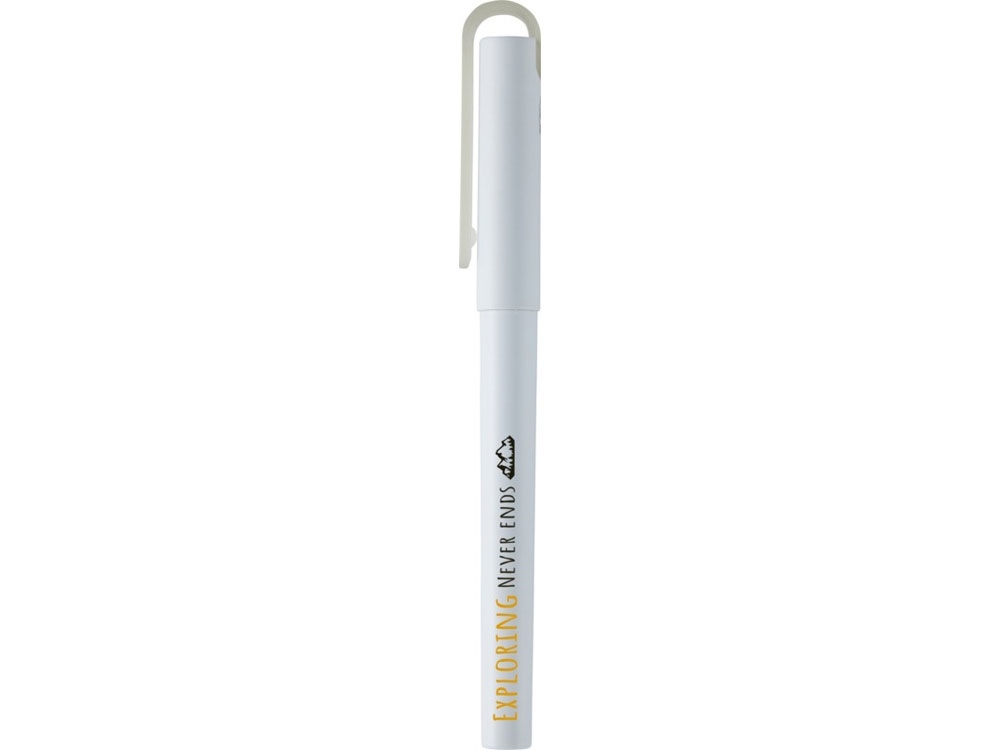 Ручка гелевая «Mauna» из переработанного PET-пластика, белый, пластик