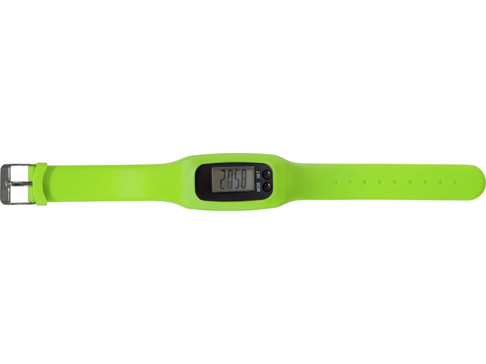 Часы с шагомером «Ridley», зеленый, силикон