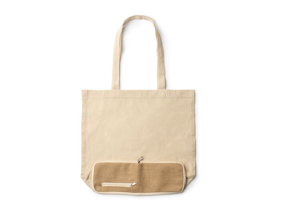 Складная сумка RAKU, бежевый, хлопок, растительные волокна