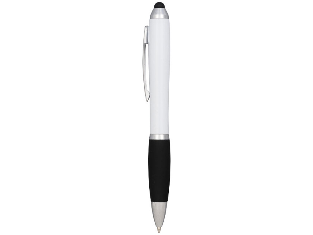 Ручка-стилус шариковая «Nash», черный, белый, пластик