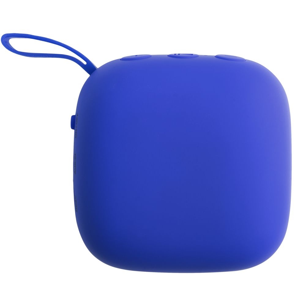 Беспроводная колонка Chubby, синяя, синий, пластик; покрытие софт-тач; полиэстер