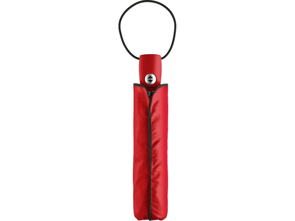 Зонт складной «Fare» автомат, красный, полиэстер, soft touch