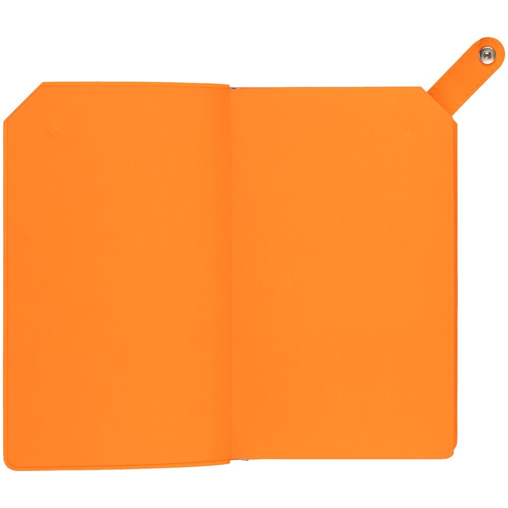 Ежедневник Corner, недатированный, серый с оранжевым, серый, оранжевый, кожзам