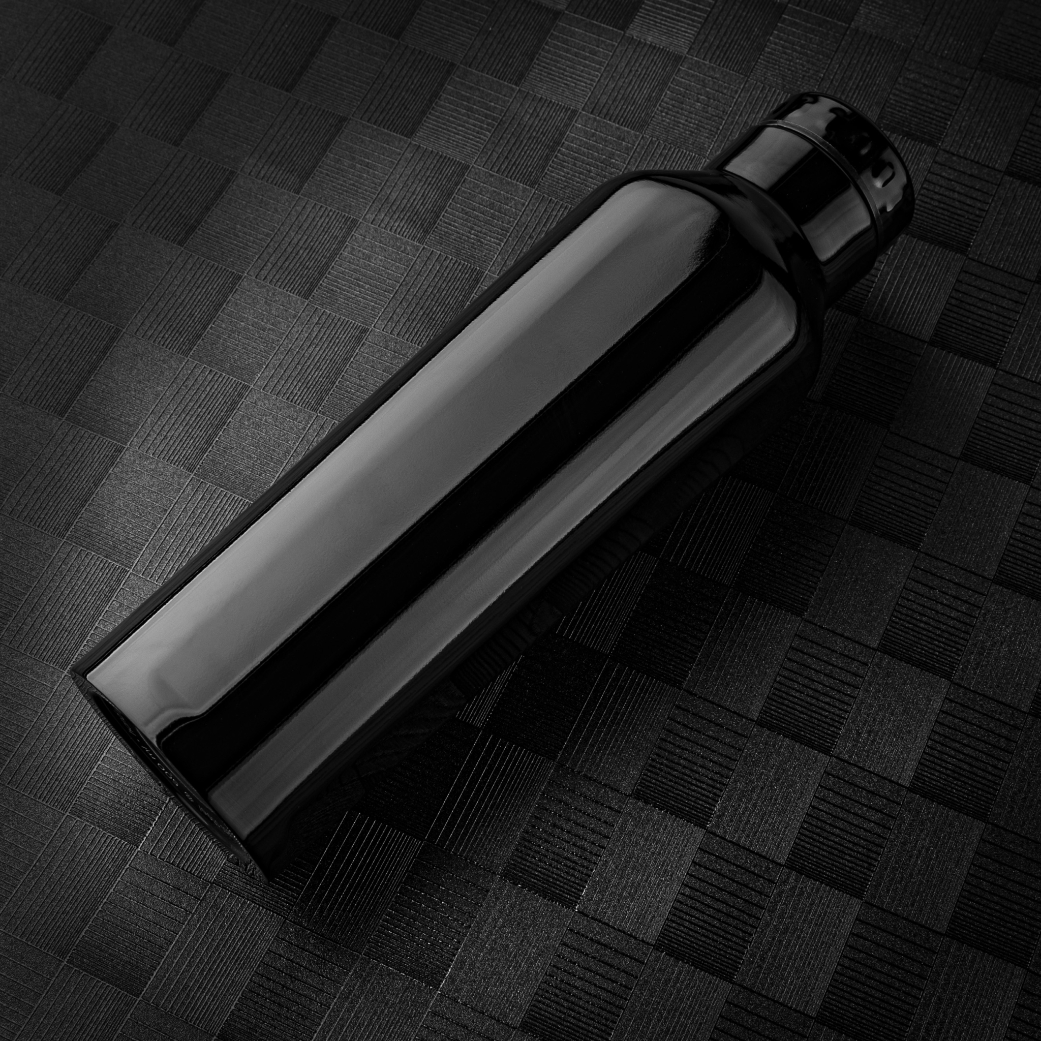 Термобутылка для напитков E-shape (черный), черный, металл