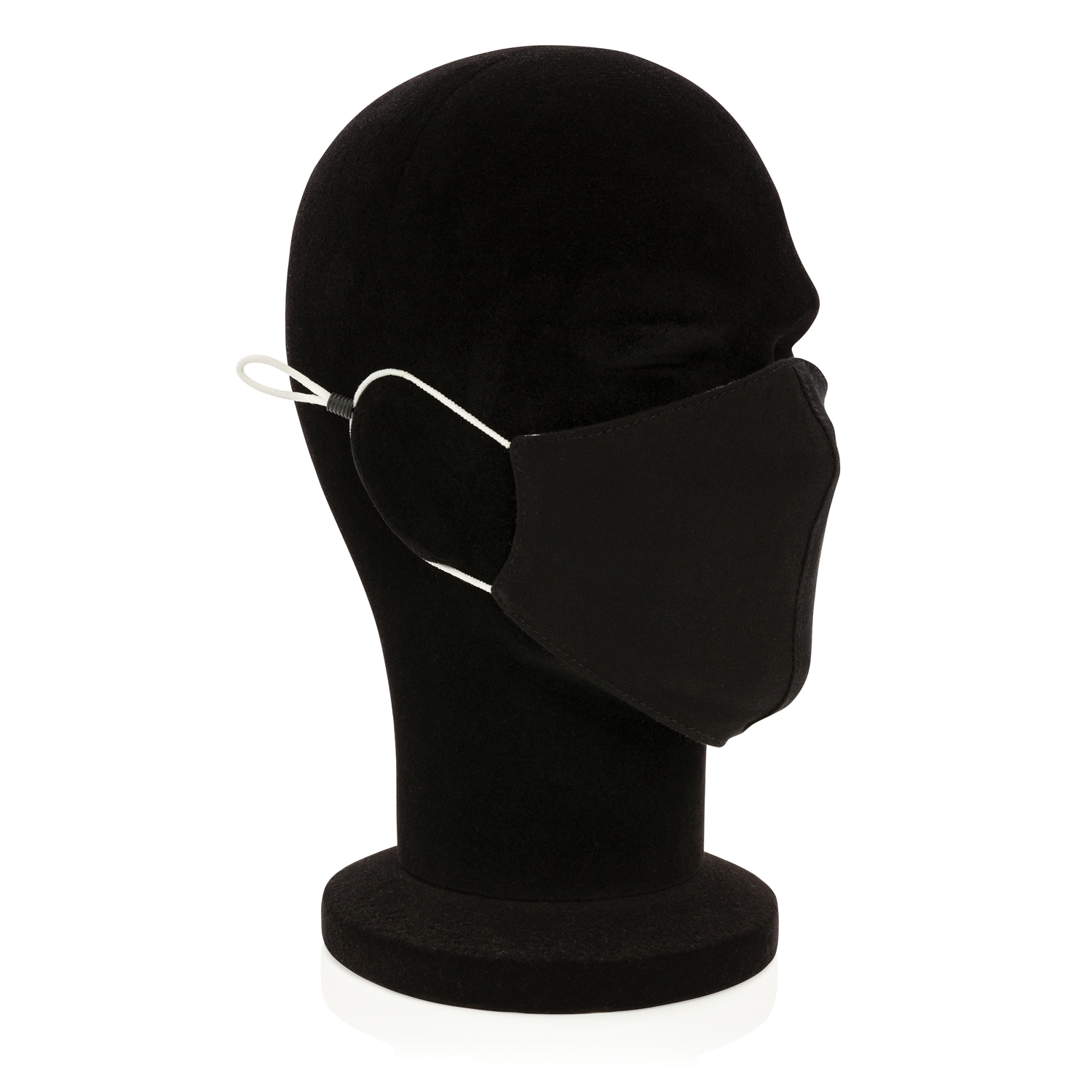 Двухслойная многоразовая маска из хлопка, черный, хлопок