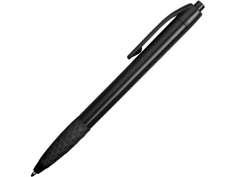 Ручка пластиковая шариковая «Diamond», черный, пластик, резина