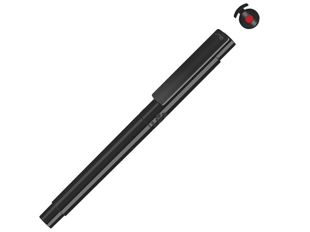 Капиллярная ручка в корпусе из переработанного материала rPET "RECYCLED PET PEN PRO FL», черный, пластик