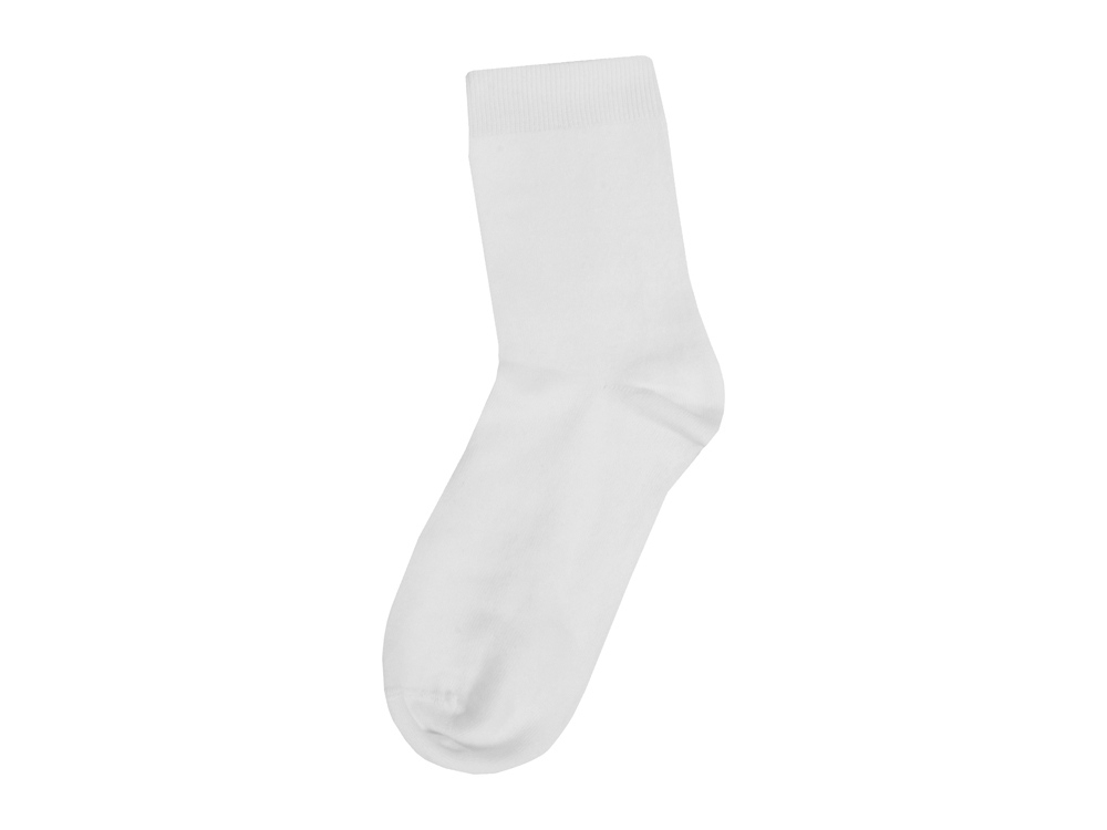 Носки однотонные «Socks» женские, белый, пластик, эластан, хлопок