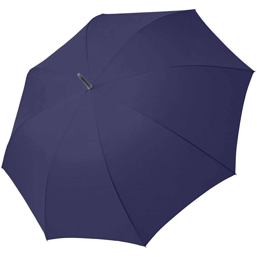 Зонт-трость Fiber Flex, темно-синий, синий, купол - эпонж, стеклопластик; ручка - пластик, 190t; рама - сталь