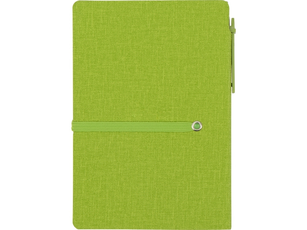 Набор стикеров А6 «Write and stick» с ручкой и блокнотом, зеленый, кожзам