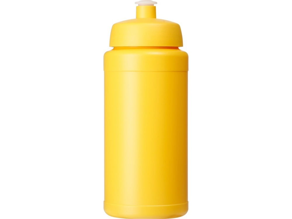 Бутылка спортивная, желтый, пластик