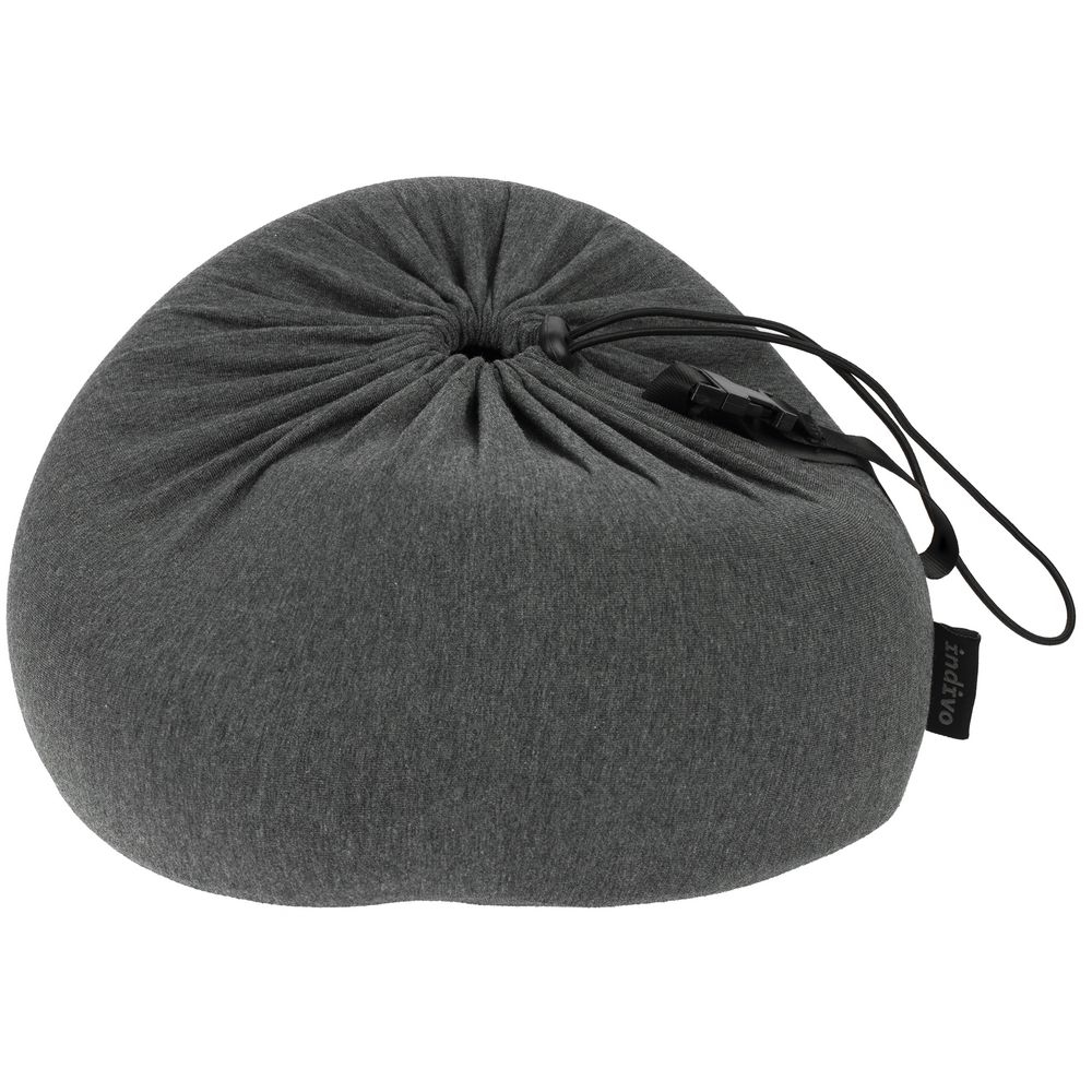 Дорожная подушка comfoMorf, серая, серый, подушка - вспененный полиуретан; чехол, сумка - хлопок