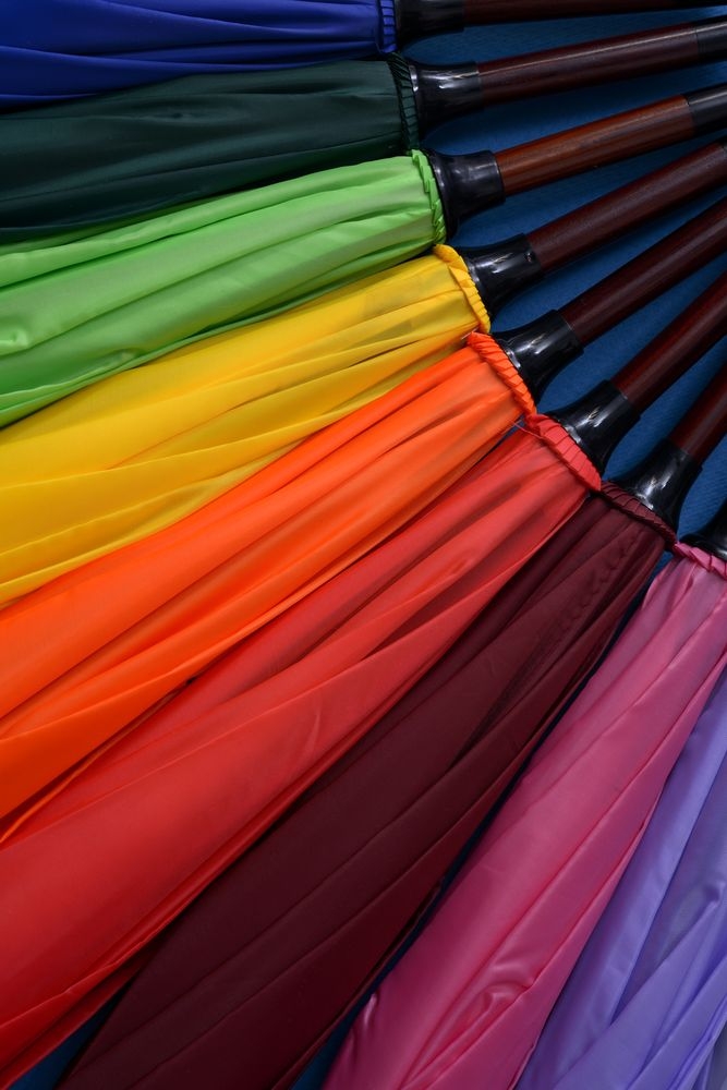 Зонт-трость Standard, бордовый, бордовый, полиэстер