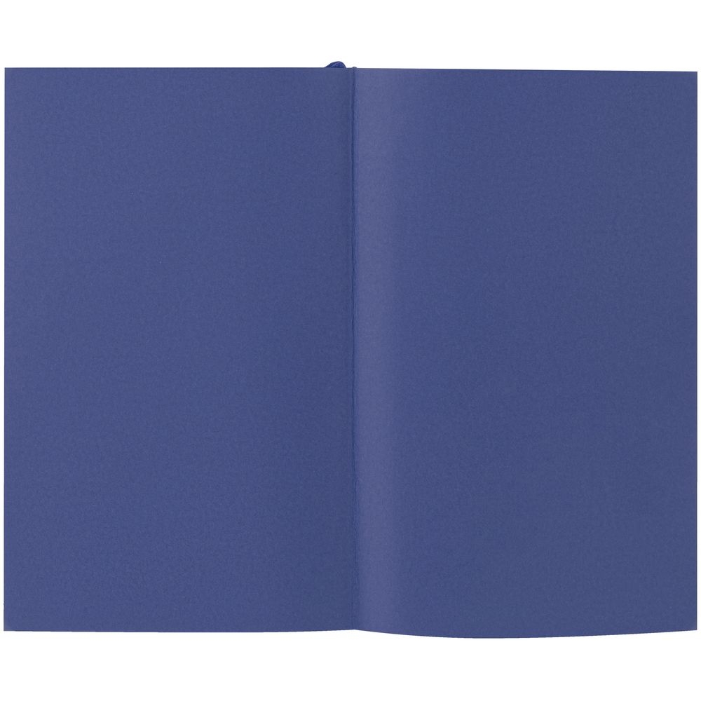 Ежедневник Flat Mini, недатированный, синий, синий, soft touch