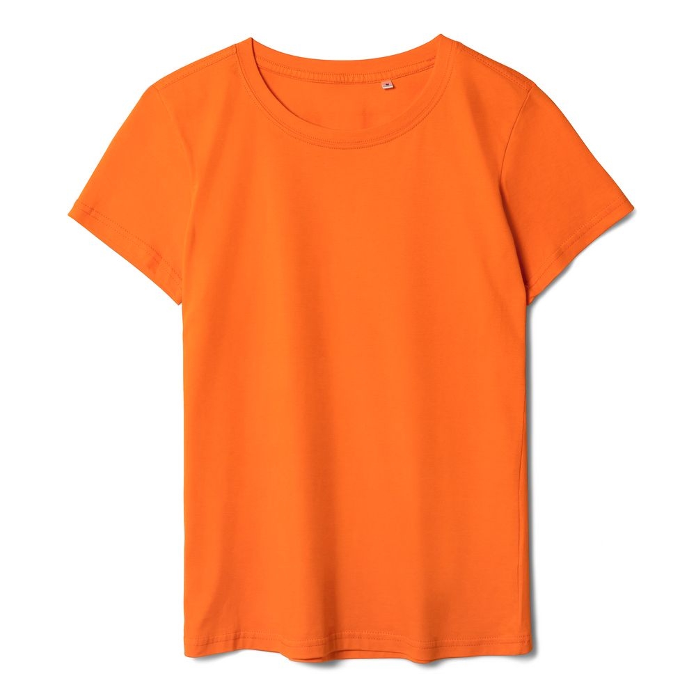 Футболка женская T-bolka Lady, оранжевая, оранжевый, хлопок