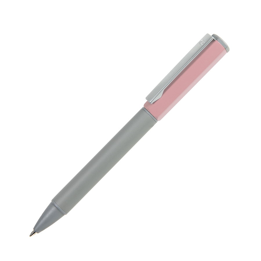 SWEETY, ручка шариковая, розовый, металл, пластик, светло-розовый, серый, алюминий, пластик