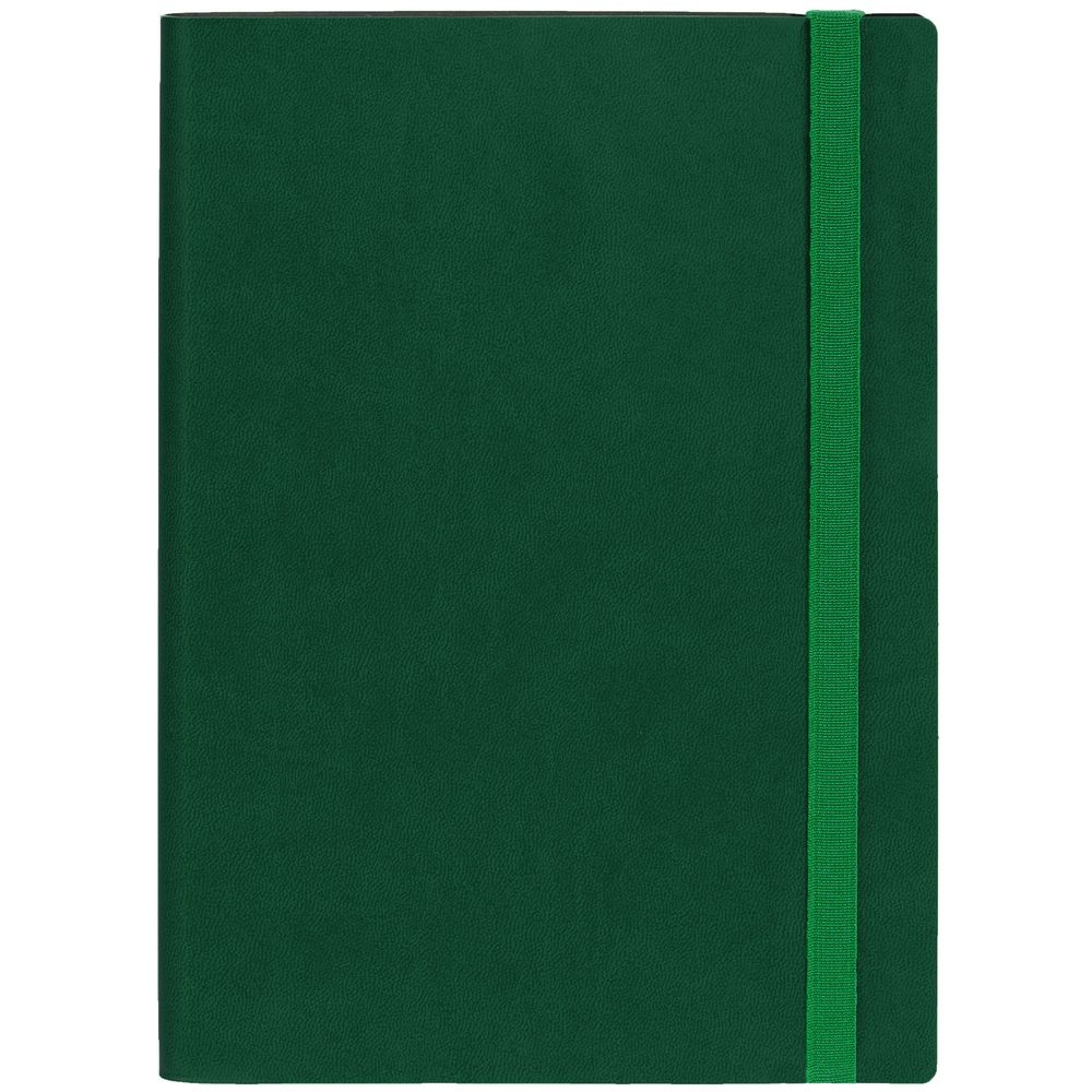 Ежедневник Vivian, недатированный, зеленый, зеленый, кожзам
