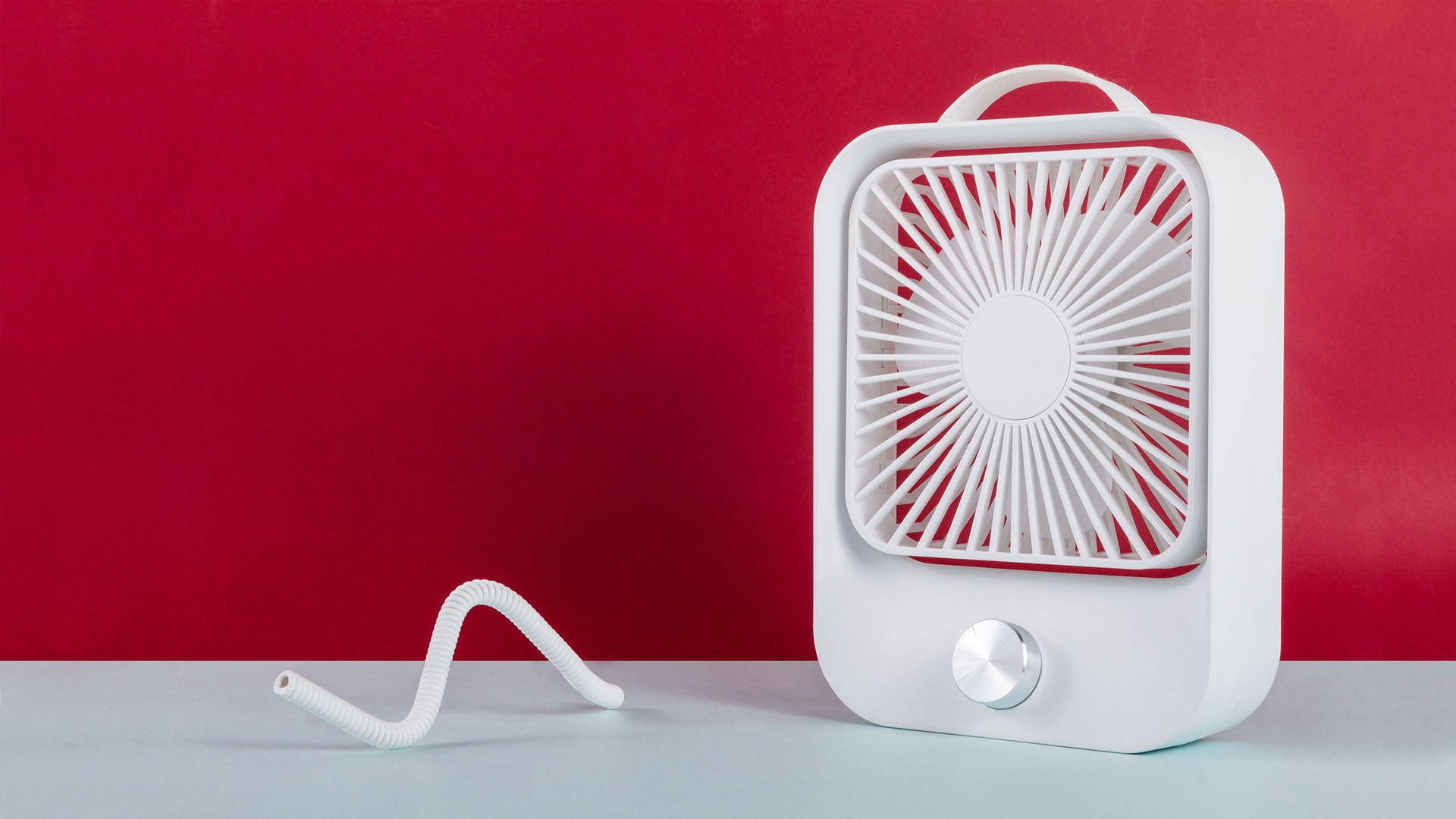 Портативный вентилятор Rombica NEO Flow, белый, белый, пластик