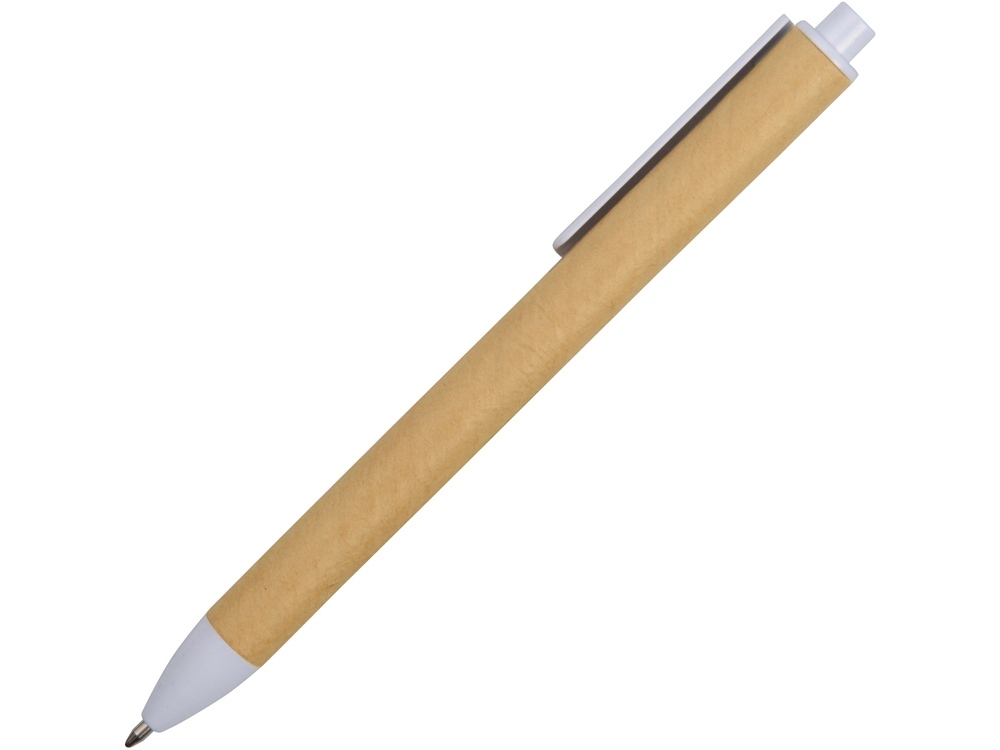 Ручка картонная шариковая «Эко 2.0», белый, бежевый, пластик, картон