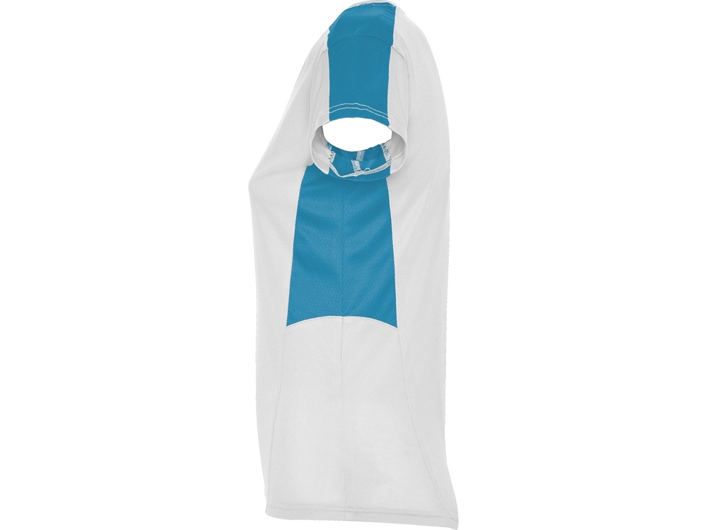 Спортивная футболка «Suzuka» женская, белый, бирюзовый, полиэстер