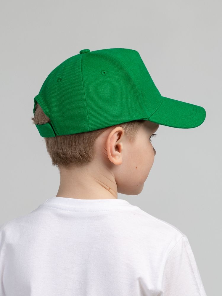 Бейсболка детская Standard Kids, зеленая, зеленый, хлопок