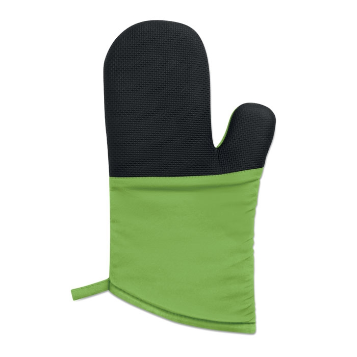 Кухонная рукавица, зеленый, хлопок