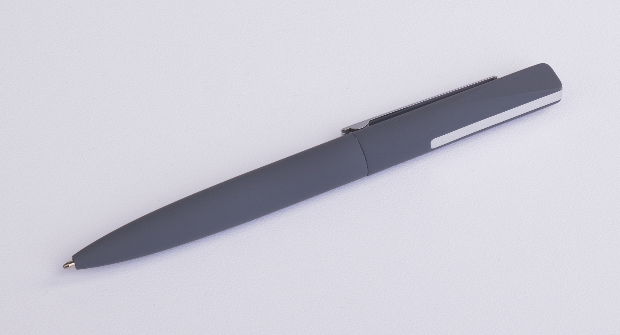 Ручка шариковая "Mercury", покрытие soft touch, серый, металл/пластик/soft touch