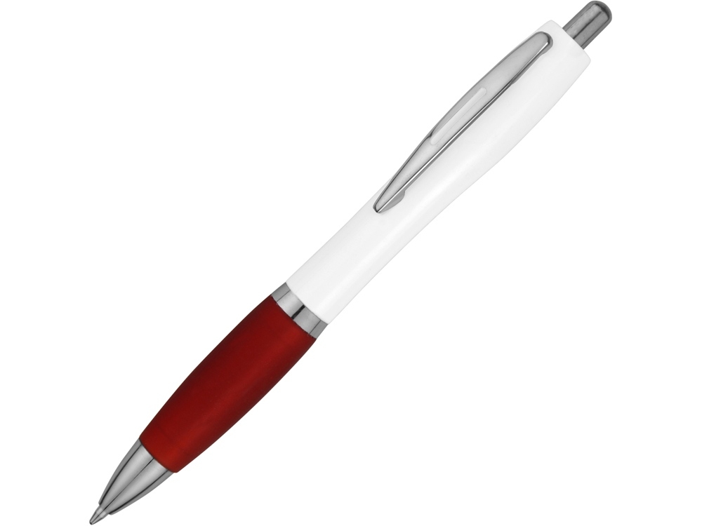 Ручка пластиковая шариковая «Nash», белый, красный, пластик