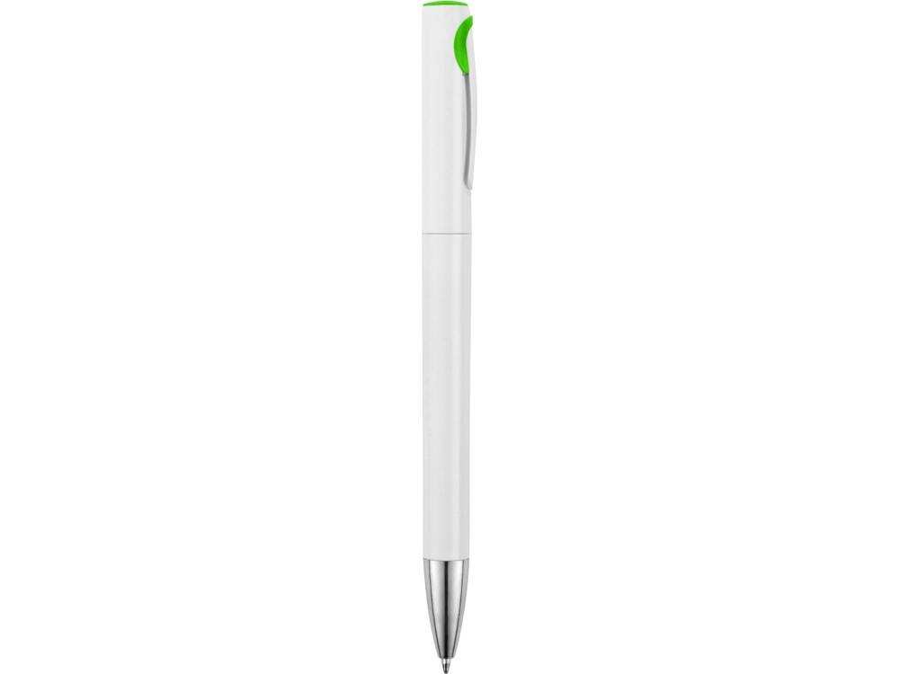 Ручка пластиковая шариковая «Локи», зеленый, белый, пластик