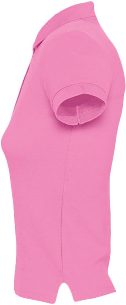 Рубашка поло женская People 210, «розовая орхидея», фиолетовый, розовый, хлопок