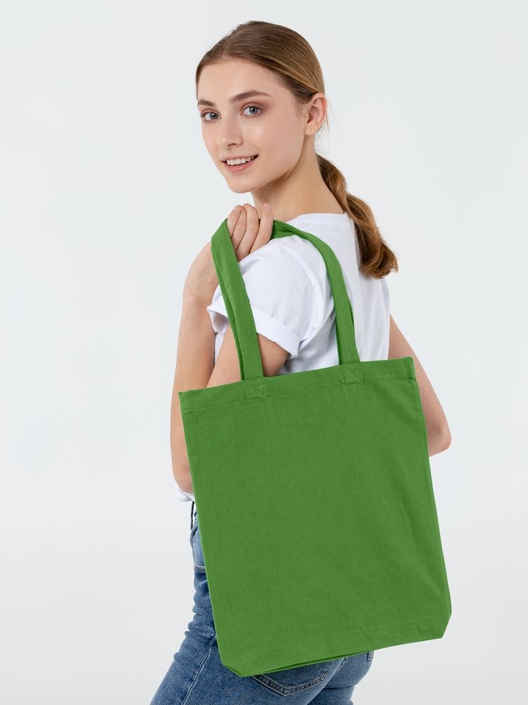Холщовая сумка Avoska, ярко-зеленая, зеленый, хлопок