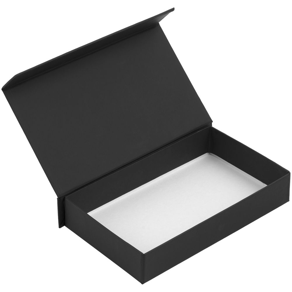 Коробка Patty, черная, черный, покрытие софт-тач; переплетный картон
