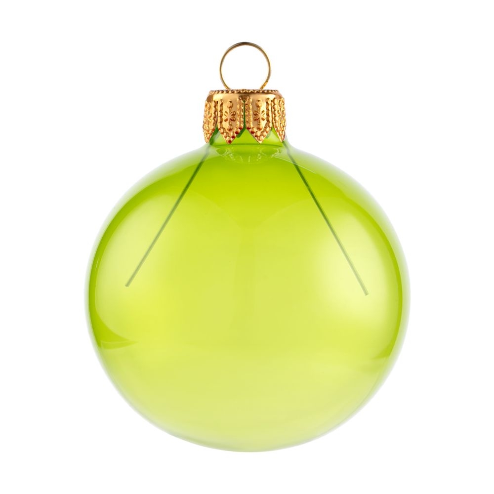 Елочный шар Gala Night в коробке, зеленый, 6 см, зеленый, шар - стекло; коробка - картон