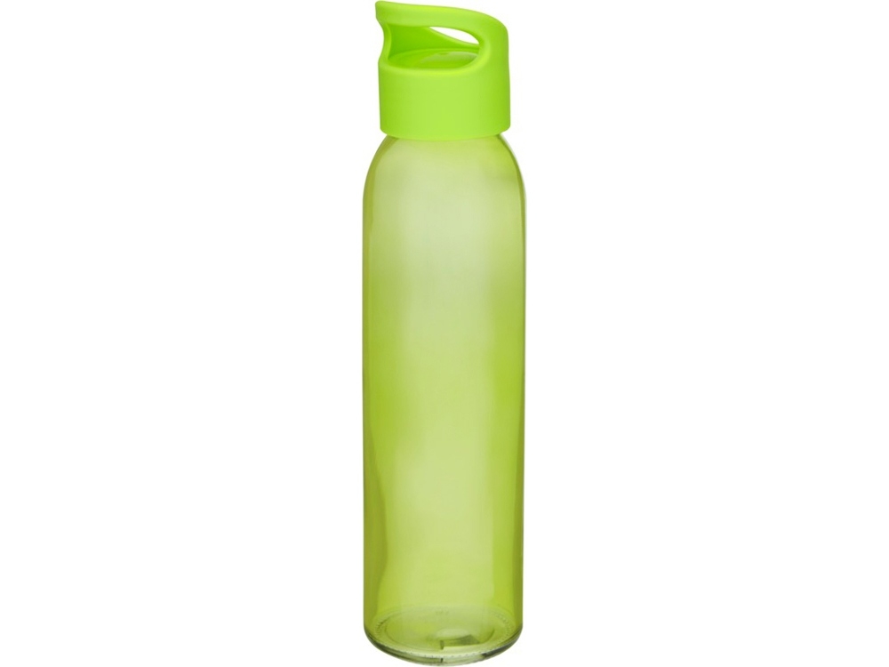 Бутылка спортивная «Sky» из стекла, зеленый, пластик, стекло