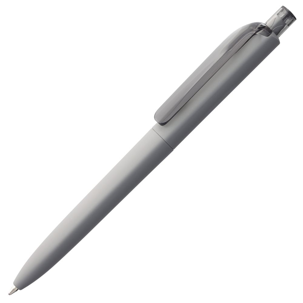 Ручка шариковая Prodir DS8 PRR-T Soft Touch, серая, серый, пластик; покрытие софт-тач