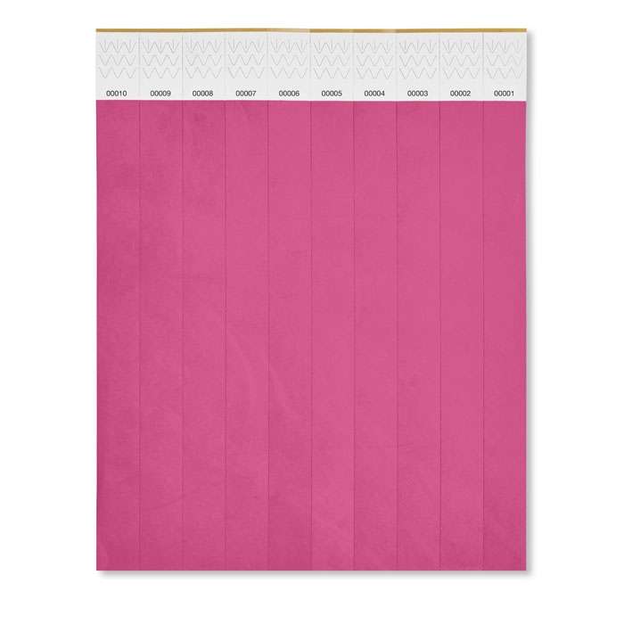 Браслет, розовый, бумага